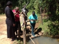 Mosquito larvae collection at Talai 