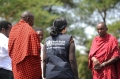 Dr Ramirez with the Maasai community